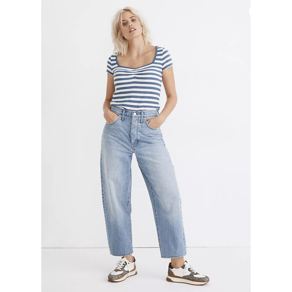 Madewell Balloon Jeans in Hewes Wash - Picture 3 of 9